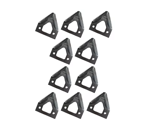 Kit 10 Lâminas De Corte Colheitadeiras New Holland 87037972