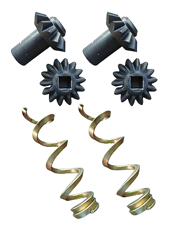 Kit 2 Pinhões 2 Engrenagens 2 Roscas De Adubo Passo 2 Dir.