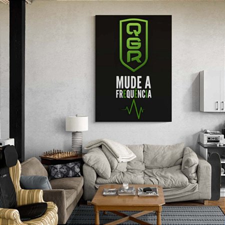 Quadro Decorativo QGR Mude Sua Frequência Luxo