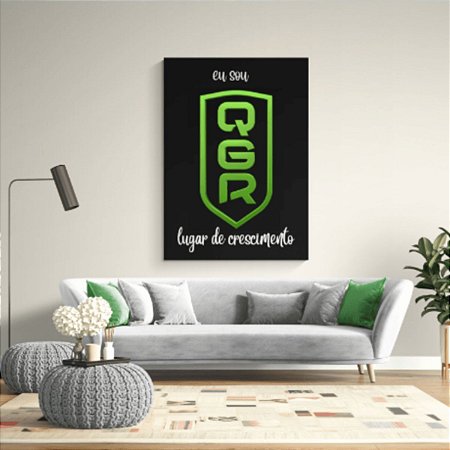 Quadro Decorativo Eu Sou QGR Lugar de Crescimento Luxo