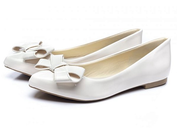 GABRIELA - sapato flat em verniz sintético com laçarote - SPECK - SHOES AND  MORE