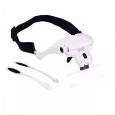 OCULOS LUPA DE CABEÇA LED PROFISSILBAL + 5 LENTES