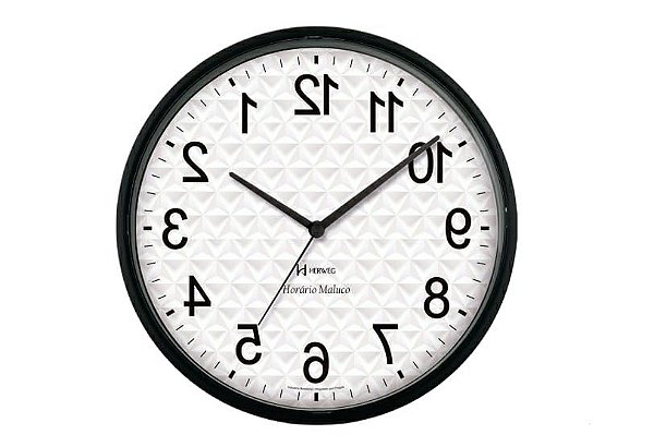 Relógio Parede Maluco Antihorário  Herweg 660059