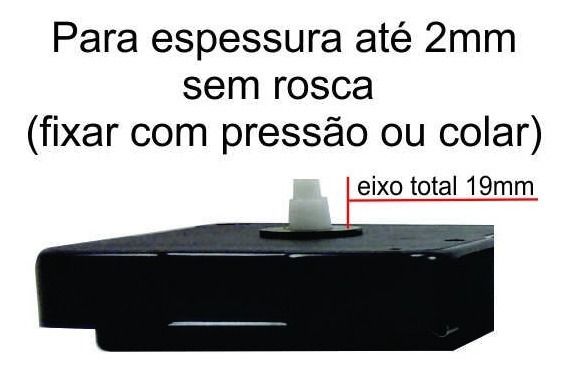 Máquina Para Relógio De Parede Kit 50 Peças Tic Tac
