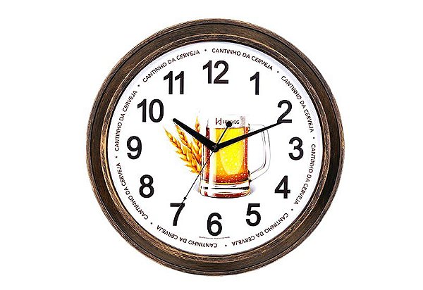Relógio de Parede Cantinho da Cerveja 37cm Herweg - 660079