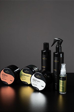 KIT COMPLETO: SHAMPOO, CRONOGRAMA CAPILAR,LEAVE-IN E SERUM GOES SHINE