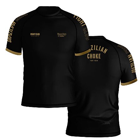 RASH GUARD BLACK AND GOLD