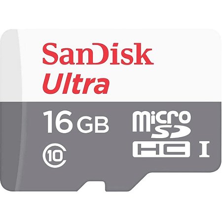 Cartão de Memoria Micro Sd Sandisk Sdhc 16gb Ultra Classe10 80MB/s