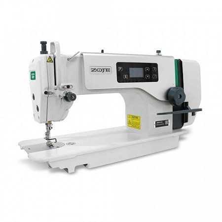 Máquina de Costura Reta Eletrônica Industrial Zoje com Parada de Agulha e Motor Direct Drive A6000-G