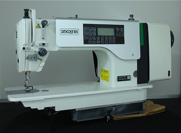 Máquina de Costura Reta Eletrônica Industrial Zoje com Motor de Passo Motor Direct Drive e Cárter Blindado A8100-D4-W