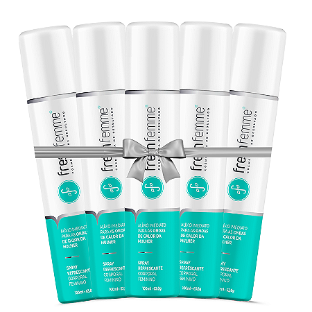 Kit 5 Spray Refrescante Para Calores Menopausa FreshFemme