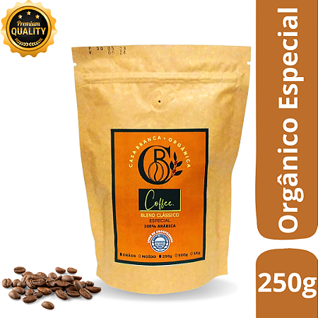 Café Orgânico Especial Em Grãos 100% Arábica 250g