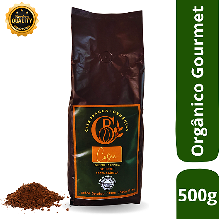 Café Orgânico Gourmet Torrado e Moído Blend Intenso 500g