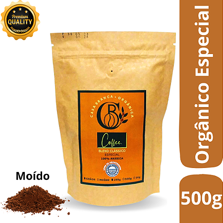 Café Orgânico Especial Moído 100%Arábica Expresso 500g