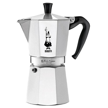 Cafeteira Italiana Bialetti Moka Express 9 Xícaras Alumínio Original Itália