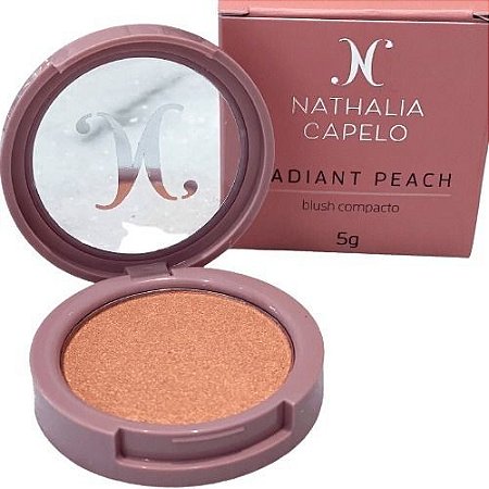Blush Compacto Radiant Peach Nathalia Capelo - Cílios de boneca makeup