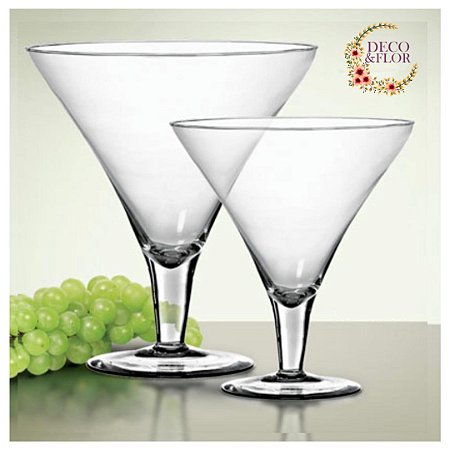 Taça Decorativa de Vidro Versalhes Média-Vaso-Fruteira