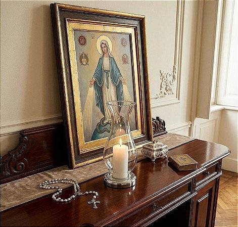 Castiçal Porta Velas Vidro Orgânico 21x12 cm+Suporte Alumínio Prata