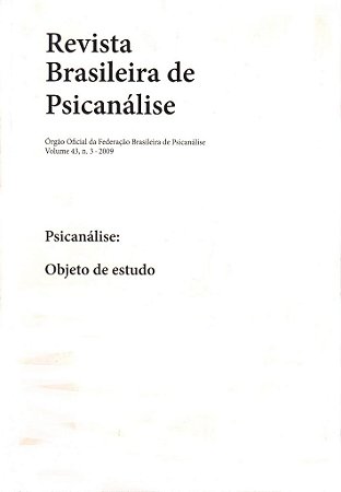 v.43 nº3 - Psicanálise: Objeto de estudo