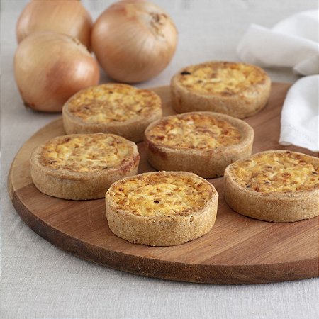 QUICHE DE CEBOLA (6 unidades - 110g cada)