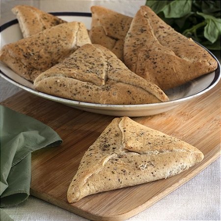 ESFIHA PEITO PERU COM QUEIJO MINAS (6 unidades - 120g cada)