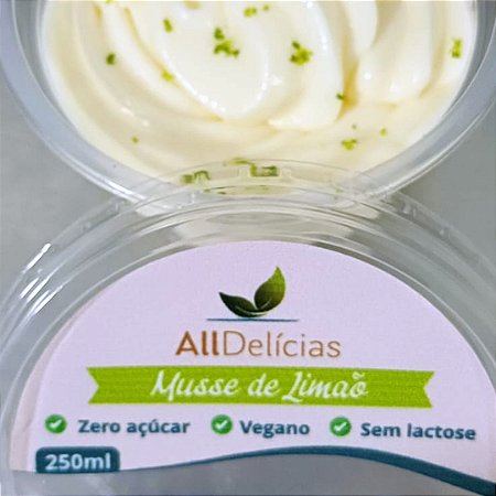 MUSSE LIMÃO ZERO (3 unidades - aproximadamente 250ml cada)