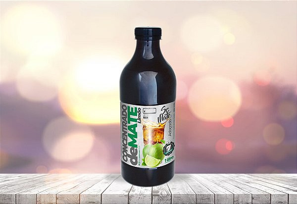 CONCENTRADO DE MATE SABOR LIMÃO (1 LITRO /  FAZ 7 LITROS)