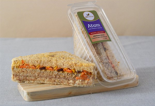 SANDUÍCHE NATURAL ATUM COM CENOURA E PASSAS  (4 UNIDADES - 135G CADA)