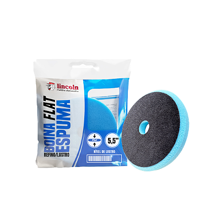 BOINA DE ESPUMA FLAT AZUL REFINO/LUSTRO 5,5" LINCOLN