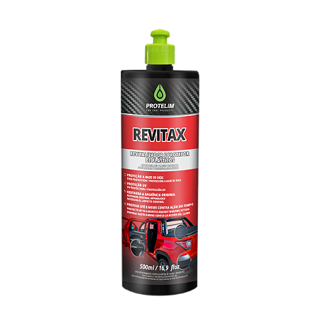 REVITAX – REVITALIZADOR E PROTETOR DE PLÁSTICOS 500ML - PROTELIM