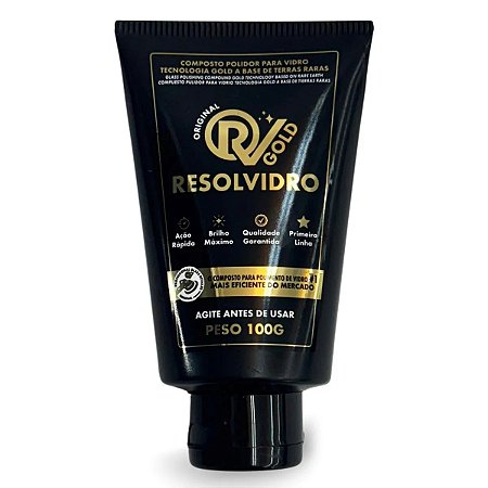 RESOLVIDRO POLIDOR DE VIDROS GOLD 100G