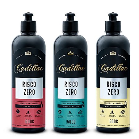 KIT RISCO ZERO CADILLAC - CORTE REFINO LUSTRO 500G