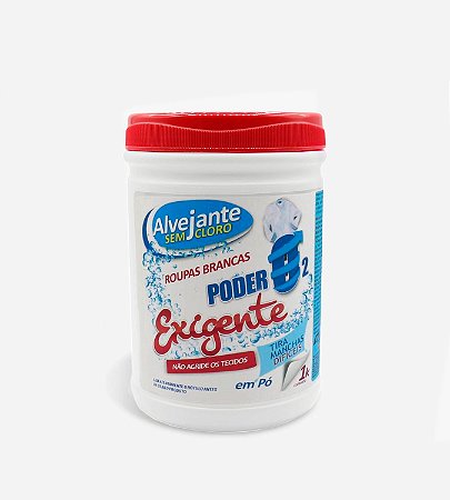 Alvejante Sem Cloro Exigente ROUPAS BRANCAS Em PÓ 1kG