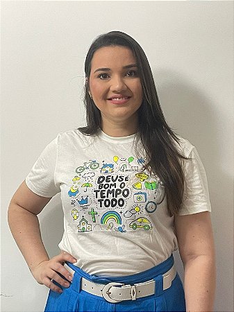CAMISETA DEUS É BOM O TEMPO TODO - ADULTA
