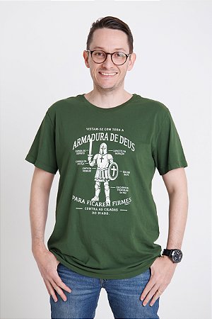 Camiseta ARMADURA DE DEUS - Adulta
