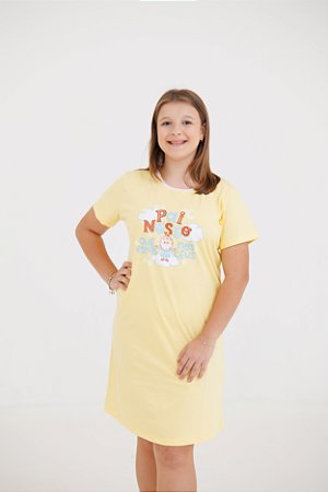 Camisola Pai Nosso - ADULTA feminina (BAUNILHA)