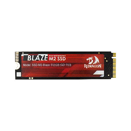 SSD M.2 PCle 4.0 Gamer Redragon Blaze 512 GB Pc Ps5