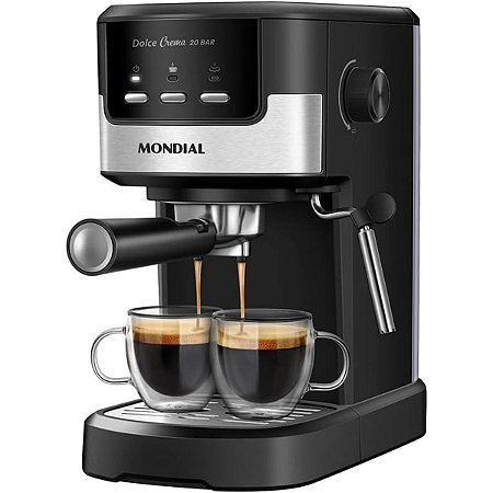 Cafeteira Espresso Dolce Crema 20 Bar Mondial C20 Preto 220v