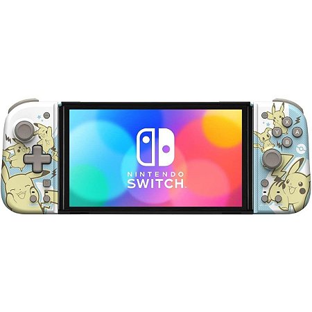 Controle Hori Split Pad Pokémon Pikachu Mimik Switch Celeste