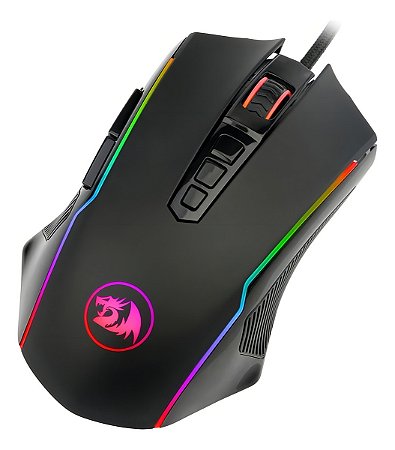 Mouse Gamer Redragon Ranger Basic 4000 DPI RGB Com Fio Huano
