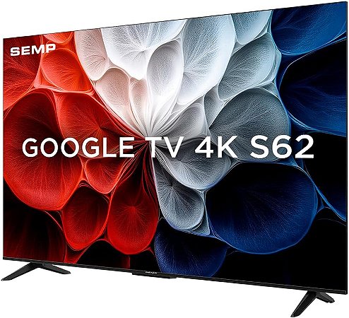 Smart TV Semp 55” 55S62 4K UHD Google TV HDR Wi-Fi