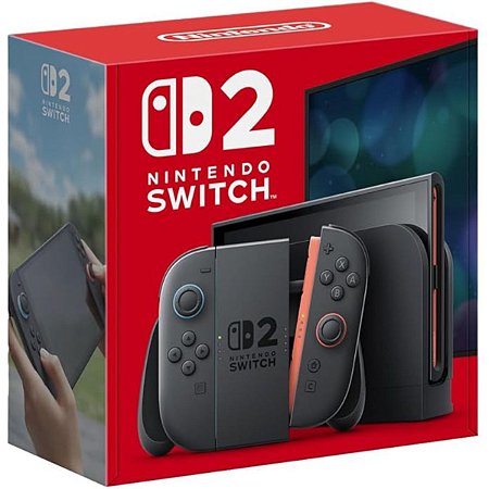 Console Nintendo Switch 2 256GB Preto Azul Vermelho Original