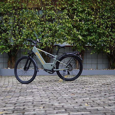 Bike Elétrica Evoo Tank 500W 48V Freio Disco Aro 26 Cinza