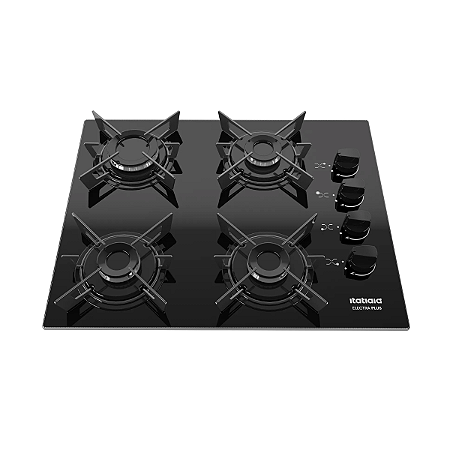 Cooktop a Gás Itatiaia Electra Plus 4 Bocas Bivolt de Vidro
