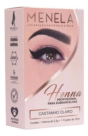 HENNA MENELA 2,5g - CASTANHO CLARO