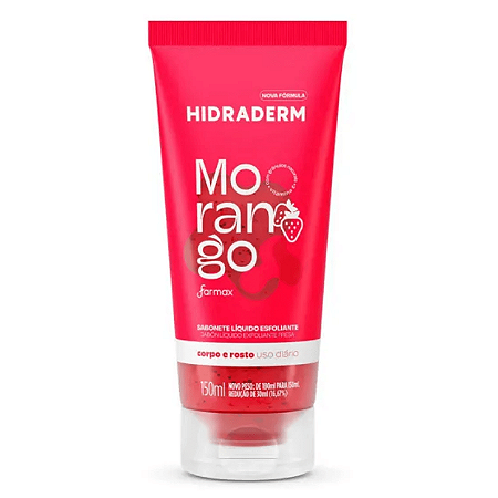 SABONETE ESFOLIANTE HIDRADERM- MORANGO 180ML