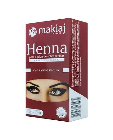 HENNA MAKIAJ CASTANHO RUIVO