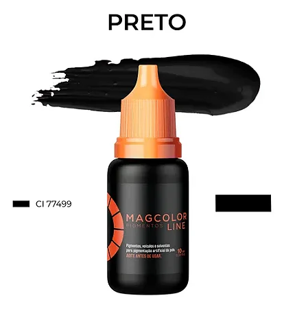 PIGMENTO MAG LINE - PRETO 5ml