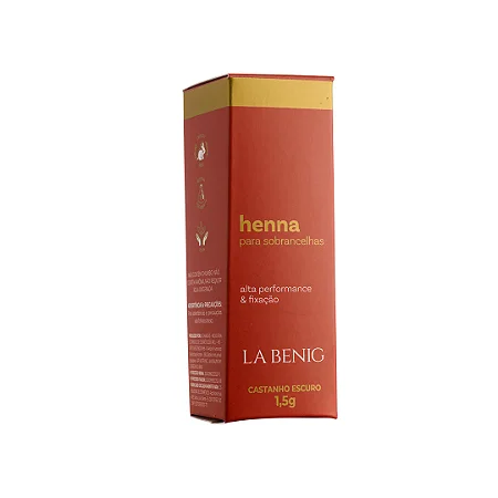 HENNA LA BENIG CASTANHO ESCURO 1,5G