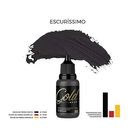 PIGMENTO MAG COLOR GOLD  BROW- ESCURÍSSIMO 5ml
